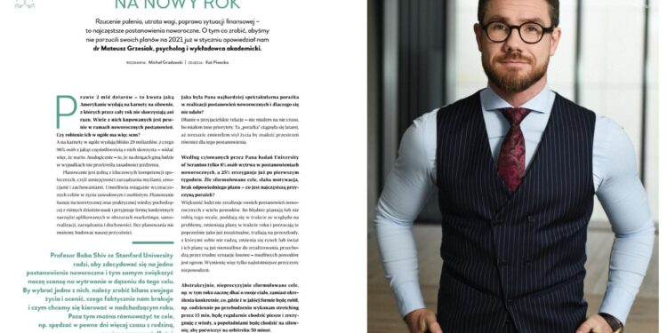 Dr Mateusz Grzesiak photographed by Kat Piwecka in POZNAŃSKI PRESTIŻ Magazine