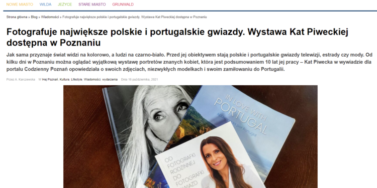 codziennypoznan.pl o mojej wystawie #photographedbyKatPiwecka w LuLu Cafe Avenida Poznań