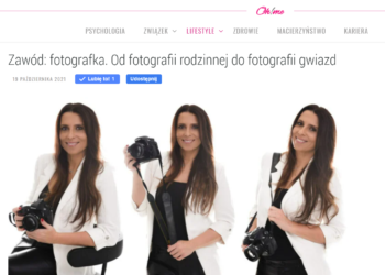 OH!ME o mojej książce “Od fotografki rodzinnej do fotografki gwiazd”