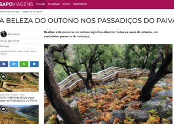 My article about Passadicos do Paiva on SAPO