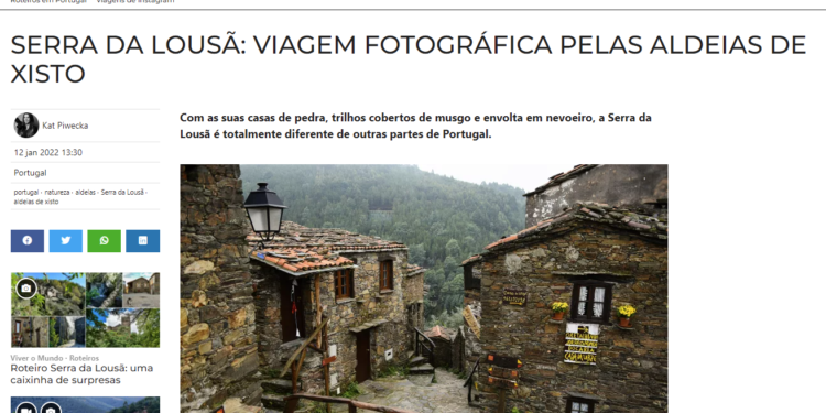 my article about ALDEIAS DE XISTO on SAPO