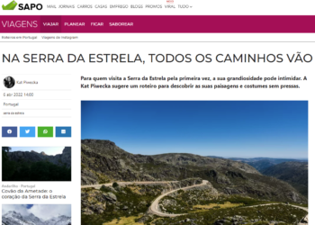 My article about Serra da Estrela on SAPO.PT