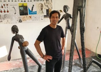 BTS of the photoshoot of portuguese sculptor PEDRO FIGUEIREDO in Coimbra