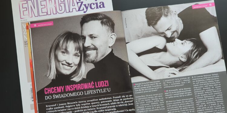 Pierwszy wspólny wywiad Joanna i Krzysztof Ibisz w magazynie ENERGIA ŻYCIA ze zdjęciami Kat Piwecka