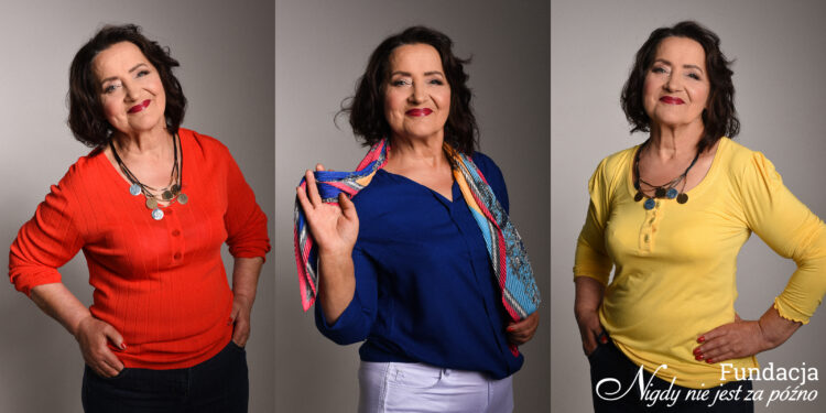 Sesja zdjęciowa uczestników warsztatów “Piękni i zadbani w każdym wieku” Fundacji Nigdy Nie Jest Za Późno