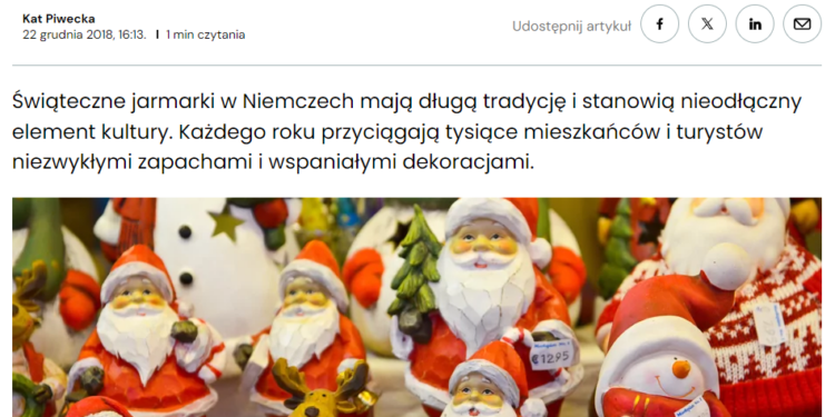 Business Insider Polska – jarmark świąteczny w Hanowerze