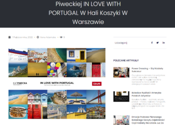 Magazyn Szczypta Luksusu o wystawie In Love with Portugal w Hali Koszyki w Warszawie
