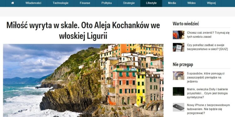 Business Insider Polska – Aleja Kochanków we włoskiej Ligurii