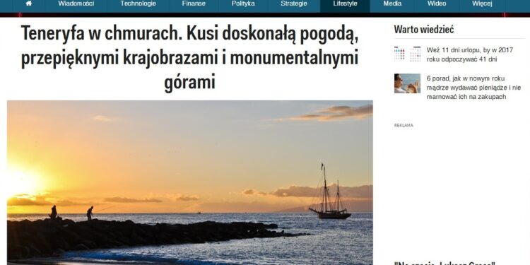 Business Insider Polska – Teneryfa w chmurach