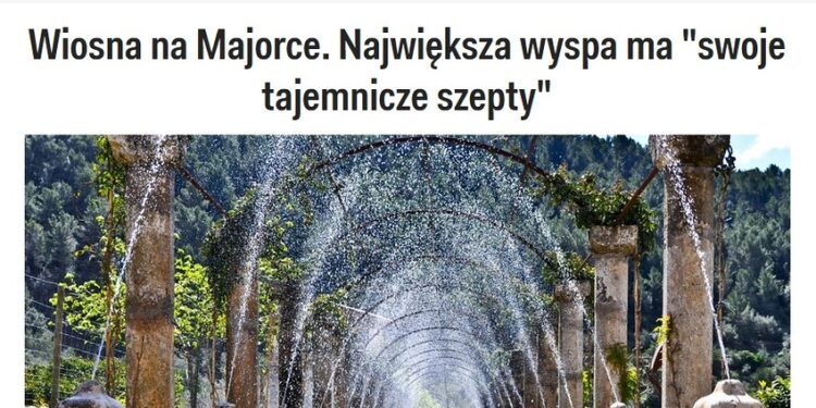Business Insider Polska – Wiosna na Majorce