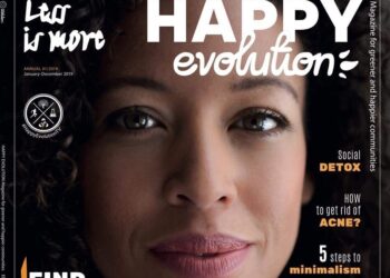 HAPPY EVOLUTION Magazine – the cover and the interview photos of DAVINA REEVES