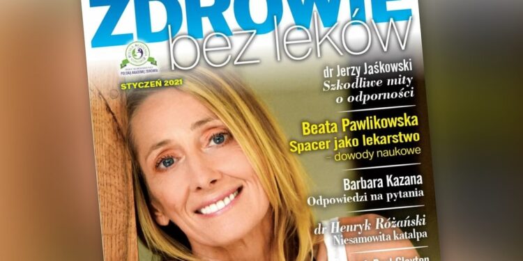 ZDROWIE BEZ LEKÓW – okładka z Beatą Pawlikowską
